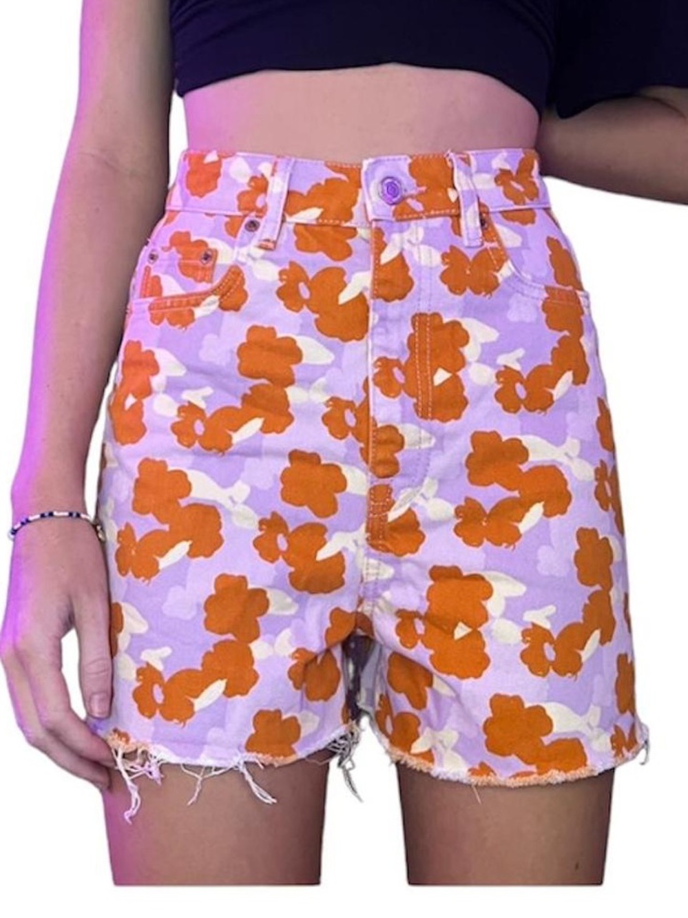 Zara The 90’s Short- Poppy Flower Print